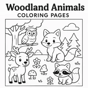 Woodland Animals Coloring Pages